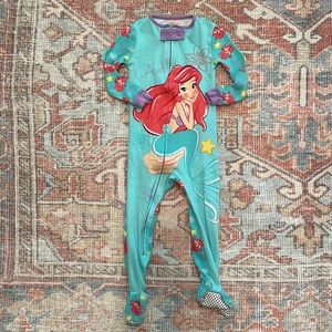 Disney Little Mermaid Footed Pajamas in Great Condition